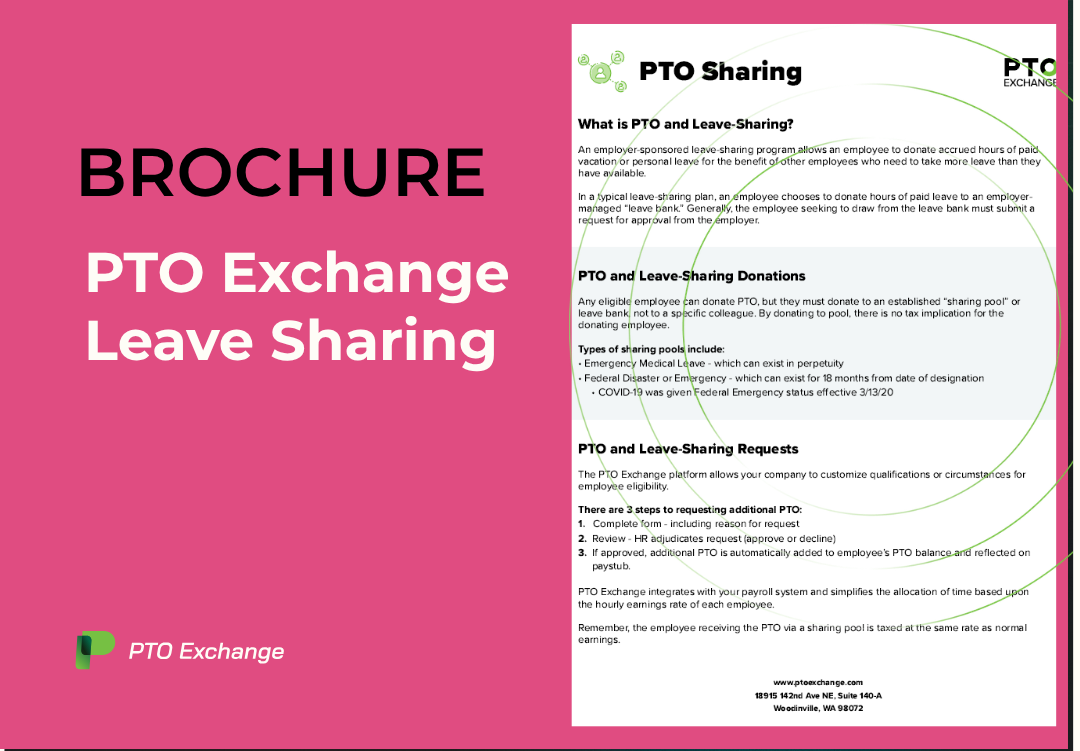 PTO Exchange Leave Sharing Brochure